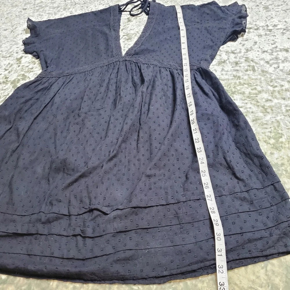 Urban Outfitters Black Embroidered Dot Dress - Picture 4 of 8